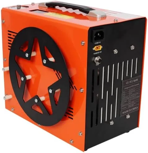 Miniatura 6 de Compresor de aire PCP, 4500 PSI/30 Mpa compresor portátil de pistola de aire PCP con convertidor de potencia integrado, parada automática