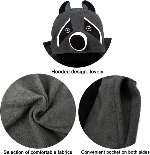 Miniatura 5 de WOTOGOLD Disfraz de cosplay de animales, mapache unisex para adultos