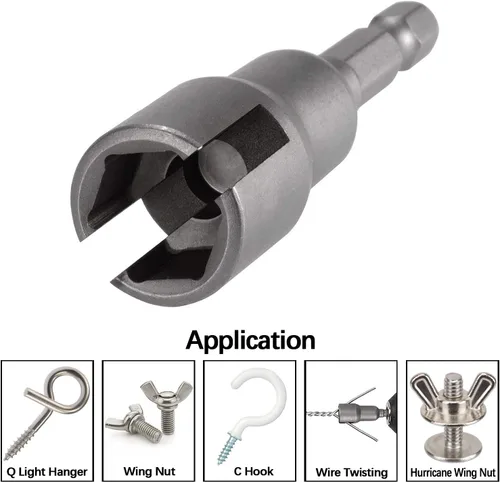 Miniatura 6 de PAGOW HD17921 llave para tuercas – vástago hexagonal de 1/4 pulgadas.