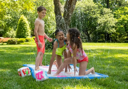 Miniatura 6 de Wahu Splash 'N' Tangle - Juego de agua para niños a partir de 5 años y adultos, juego de agua Twister para exteriores con tapete de juego, conector