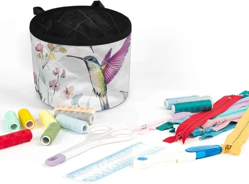Miniatura 3 de Alfombrilla para máquina de coser de colibrí para silenciar la mesa, reducir la vibración, antipolvo con almacenamiento a prueba de agua