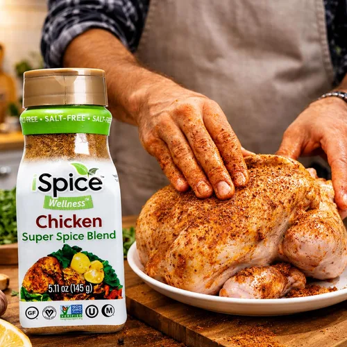 Miniatura 4 de iSpice - Sin sal Sin azúcar Mezcla de especias súper saludable 100% libre de grasa pura para pollo Todo natural Listo para usar tal cual