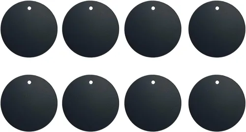 BGJRBY Placa de metal de montaje (paquete de 8) para soporte magnético de teléfono para automóvil con adhesivo completo para imán de teléfono, 8 x