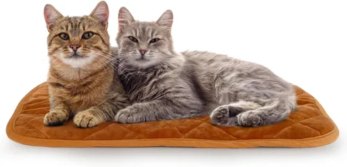 NAMOTEK Cama para gatos autocalentable para interiores y exteriores, súper suave, autocalentable, almohadilla térmica lavable para gatos y perros,