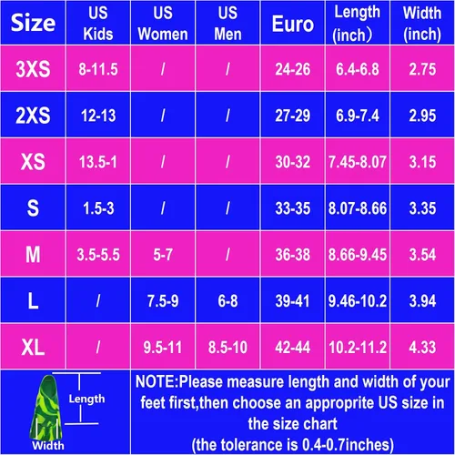 Miniatura 4 de Gugmoy Kids Swim Fins,Comfortable Silicone Flippers for Swimming and Diving,Size Suitable Beginners Kids Girls Boys Adults AF-DreamForest