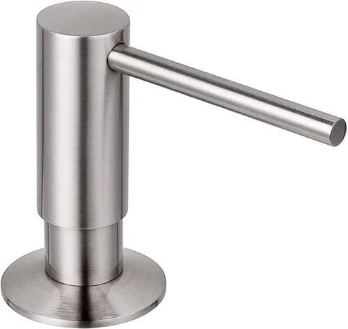 Miniatura 9 de SAMODRA Dispensador de jabón para fregadero, cabezal de bomba de metal, loción líquida para encimera, cocina, baño, dispensador de jabón con botella