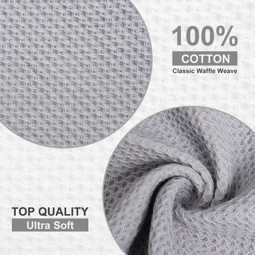 Miniatura 2 de Kitinjoy - Paños de cocina de 100% algodón, 6 paquetes de tejido a cuadros ultra suaves absorbentes para secar platos, toallas de cocina de secado