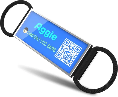 Miniatura 14 de Etiqueta de identificación de perro deslizable con código QR, etiqueta silenciosa personalizada personalizada para mascotas - Gratis en línea