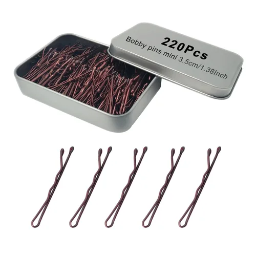 Miniatura 24 de Bobby Pins - 330 horquillas de pelo de 2.2 pulgadas con bonita caja, pin de alta calidad para niños, niñas y mujeres, ideal para todo