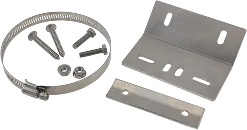 Miniatura 11 de Kit de montaje en poste para paneles solares de 30 W a 60 W, kit de soporte de montaje de aluminio ajustable resistente con accesorios