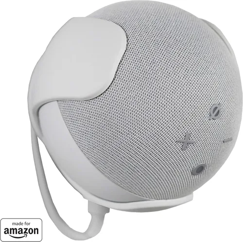 Made For Amazon Wall Mount, White, for Echo Dot (4th generation)