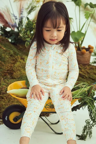 Miniatura 3 de moimoln Mameluco de una pieza de algodón modal de ajuste cómodo para bebés y niñas, trajes 6M-2T