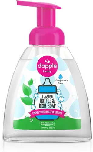 Dapple Jabón de Vajilla Espumoso, Hipoalergénico para Piel Sensible, a Base de Plantas, Sin Perfume 13 Onzas Líquidas (Paquete de 1)