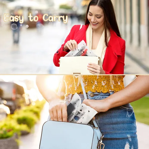 Miniatura 6 de Sotiff 60 bolsas de maquillaje a granel para mujeres, regalos inspiradores de agradecimiento, bolsa de papel de EVA, regalo de agradecimiento