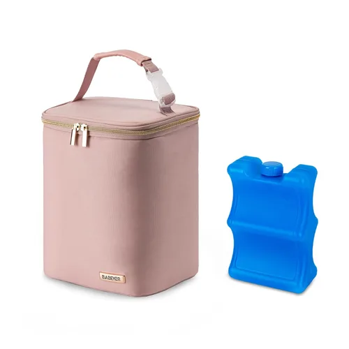 Miniatura 20 de Bolsa enfriadora de leche materna con paquete de hielo, se ajusta a 4 biberones de hasta 5 onzas, bolsa enfriadora de biberones ideal para madres