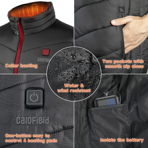 Miniatura 4 de Carofield Heated Jackets for Women, 2022 Lightweight Heating Heated Jackets for Women with Battery Pack