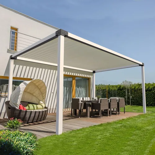 Miniatura 6 de Eapele Kit de pérgola Soportes de esquina para postes de madera de 4x4 (3.5 pulgadas x 3.5 pulgadas), acero recubierto en polvo, ángulo de 90° de 3