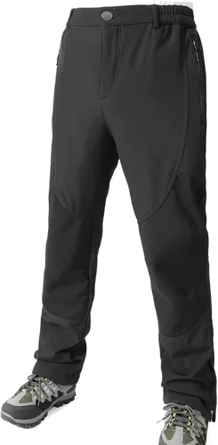 Miniatura 2 de Muaney Mens Ski Snow Waterproof Softshell Outdoor Hiking Velour Lined with Zipper Bottom Leg