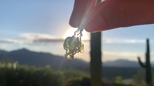 Miniatura 23 de 66 necklace pendant gemstones choose from moldavite, citrine, or herkimer diamond