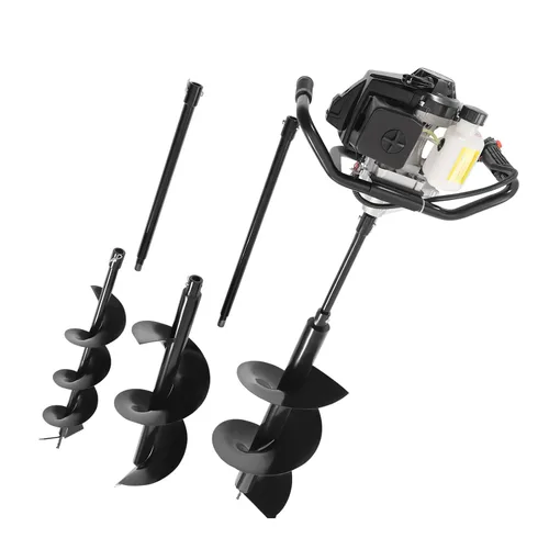 Miniatura 17 de Taladro de tierra de 52 tiempos de 2 tiempos con taladros de 4 pulgadas, 6 pulgadas/8 pulgadas, máquina de excavación de agujeros de 1.98 HP, broca