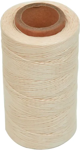 Miniatura 6 de Hilo encerado, 284 yardas, 150D 0.031 in de cuero, hilo encerado para reparación de zapatos, encuadernación, cuero, manualidades, bricolaje (beige)