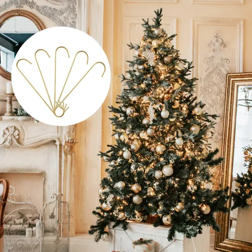 Miniatura 7 de SAVITA 200 ganchos para adornos de Navidad, 2.4 x 0.5 pulgadas, ganchos para adornos de árbol de Navidad en forma de C con caja de almacenamiento