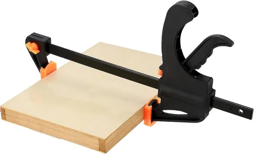 Miniatura 6 de PINGEUI 4 paquetes de abrazaderas de agarre rápido de 8 pulgadas, abrazaderas de madera ajustables, abrazaderas de barra ligeras para carpintería
