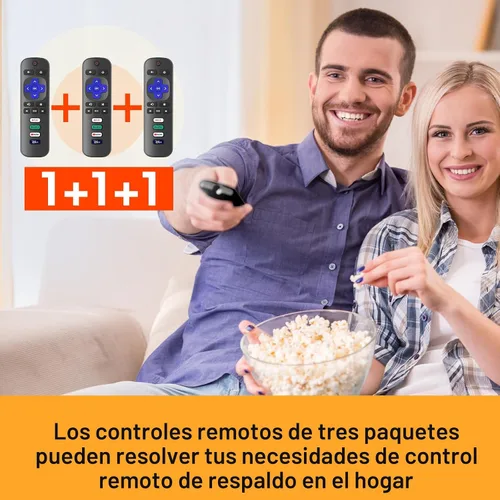 Miniatura 7 de Paquete de 3 controles remotos de repuesto solo para Roku TV, compatible con TCL Roku/Hisense Roku/Sharp/Philips/Onn Roku (no para Roku Stick y Box)