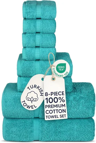 Miniatura 16 de Chakir Turkish Linens - Toallas turcas de 100% algodón, suaves y absorbentes (4 paños, color gris)