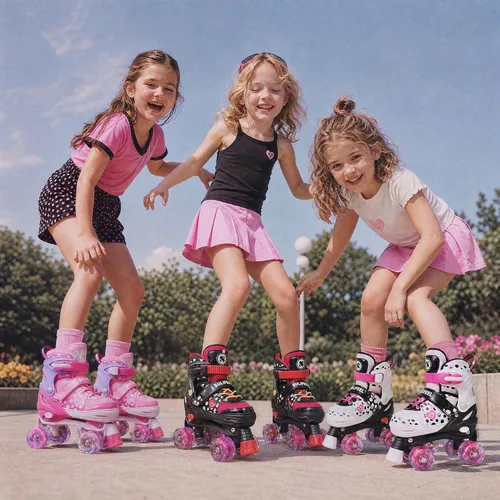 Miniatura 7 de SULIFEEL - Patines ajustables para niños para niños de 3-5, 5-8, 6-12 años con ruedas iluminadas ajustables de 4 tamaños, el mejor regalo para niños