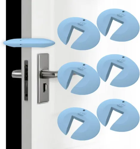 Miniatura 12 de Neobay Protector de Puerta contra Pellizcos y Tope para Puertas, Protector de Puerta de Silicona Duradera contra Pellizcos de Dedos, Previene Blanco
