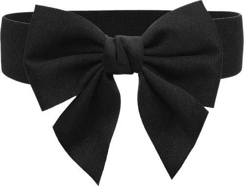 Miniatura 16 de TeeYee Lindo cinturón elástico ancho para mujer, cinturón de lazo elástico para fiesta de Navidad, vestidos casuales a juego para mujer