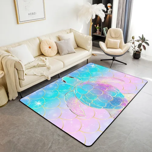 Miniatura 7 de Erosebridal Alfombra de área con diseño de árbol de la vida, 3 x 5, hippie, sol y luna, decoración de astrología en blanco y negro, antideslizante