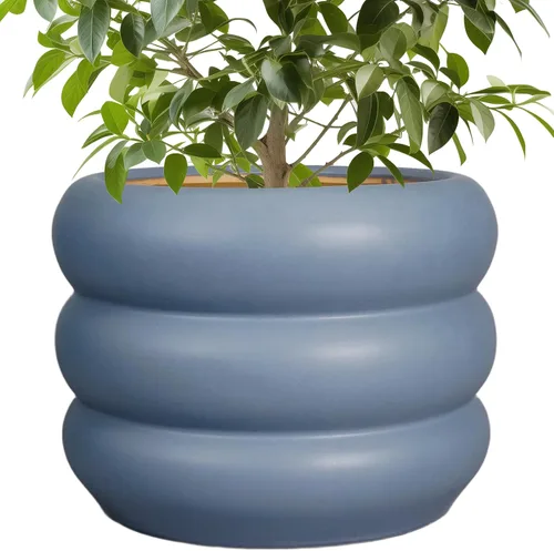 Miniatura 13 de Maceta de cerámica SQOWL para plantas de 8 pulgadas - Maceta de interior con orificio de drenaje para plantas de exterior, maceta floral moderna