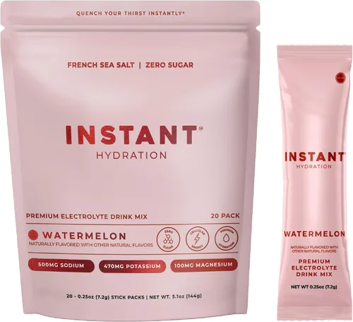 Miniatura 21 de Instant Hydration Shawn Johnson - Paquetes de electrolitos en polvo sin azúcar, mezcla de bebida electrolítica de limonada de cereza y artículos