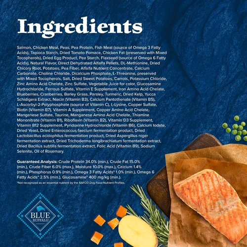 Miniatura 6 de Blue Buffalo Wilderness - Alimento seco natural con alto contenido proteínico para perros adultos, salmón, 24 libras