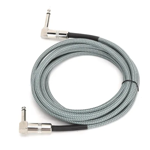 Miniatura 8 de Hilitand Cable de guitarra – Cable amplificador de guitarra de audio de cabeza macho de 0.250 in, cable amplificador de guitarra eléctrica de 10