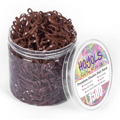 Miniatura 9 de HOYOLS Mini ligas elásticas para el pelo para niños pequeños, bandas de goma para coleta de caballo, para bebés y niñas (multicolor), TPU 1500 6.