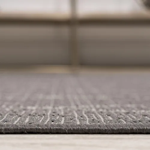 Miniatura 8 de JONATHAN Y Alfombra marroquí con diseño enrejado para interiores y exteriores, 2 x 8 pulgadas, color gris/crema, para patio trasero, porche, fácil
