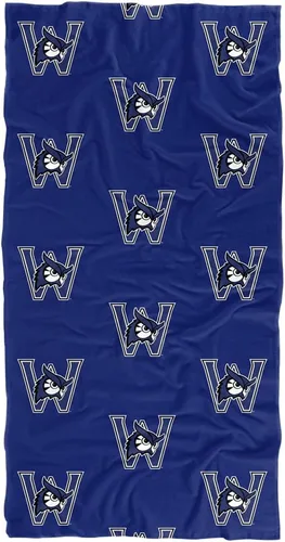 Miniatura 260 de LOGOVISION Abilene Christian University - Manta de 30 x 60 pulgadas, patrón de logotipo, CottonFront/PolyBackBeachTowel