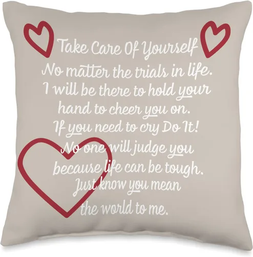 DesignsByKelley Best Wishes Fast Recovery Gifts Cojín inspirador con texto en inglés «Get Well Gift» Hope You Feel Better Soon, 16 x 16 pulgadas,