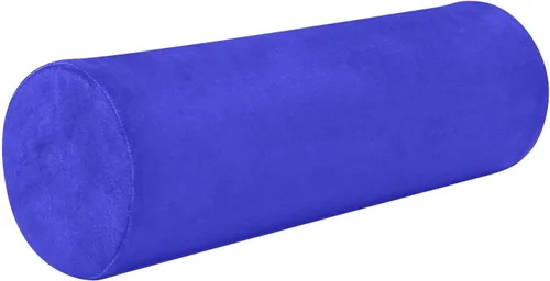Miniatura 10 de Almohada cervical azul claro y verde azulado para aliviar el dolor de cuello, almohada redonda para el cuerpo, almohada de apoyo lumbar para cama