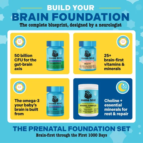 Miniatura 9 de Best Nest Wellness - Mama Bird Postnatal -Vitamina posnatal, una vez al día, hecha con alimentos enteros, mezcla orgánica, L-metilfolato