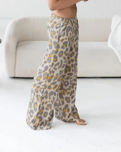 Miniatura 5 de The Drop victoriouslogan - Pantalón con estampado de guepardo crema irlandesa para mujer