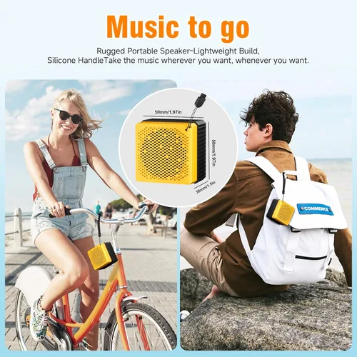 Miniatura 2 de Altavoces Bluetooth portátiles, IPX6 impermeable inalámbrico para exteriores pequeño altavoz con 24 horas de reproducción, graves estéreo HD