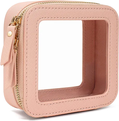 Miniatura 11 de LETGO Bolsas de Maquillaje Transparentes, Bolsa de Aseo Aprobada por la TSA con Cierre, Organizador de Maquillaje Transparente de Gran Capacidad