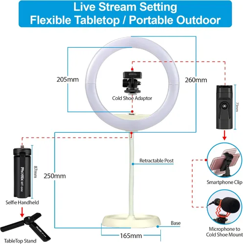 Miniatura 3 de Phottix Nuada Ring 10 LED Light Go Kit