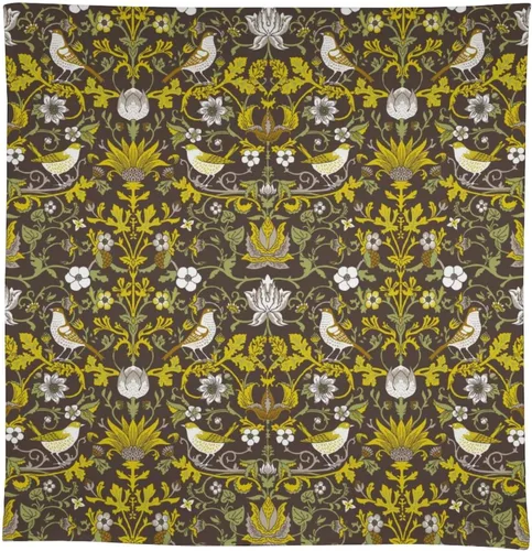 Miniatura 293 de Mantel Floral Retro de Pájaros, Diseño Original Bohemio William Morris Estampado Cubierta de Mesa para Hogar Picnic Fiesta Comedor Cocina William