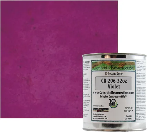 Miniatura 12 de Tinte profesional para hormigón de secado rápido, fácil de usar. Tinte de acetona Concrete Resurrection de diez segundos de color, 32 onzas