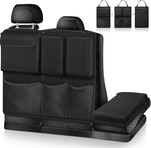 FINPAC Organizador y almacenamiento para maletero de automóvil, organizador desmontable para colgar en el respaldo del asiento con cremalleras,